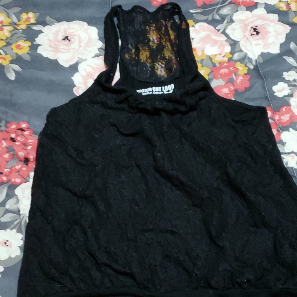 Black tank top